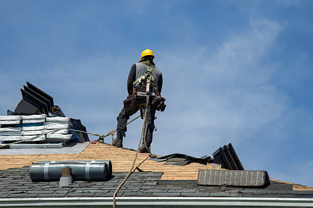 Professional Storm Damage Roof Repair technician working in Beloit, OH